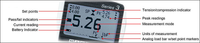 Series 3 Force Gauge Display Indicator