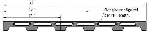 Inspection Arsenal LNL-DOCK-12 Loc-N-Load™ 2 x 12" Docking Rail