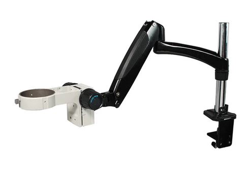 Ergoscope® Pneumatic Arm, Post Clamp Stand, 76mm Focus Rack